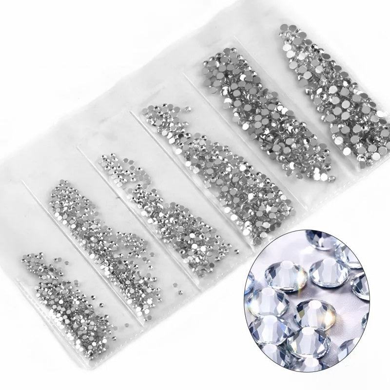 Multi Sized Rhinestone Pack - Crystal Clear