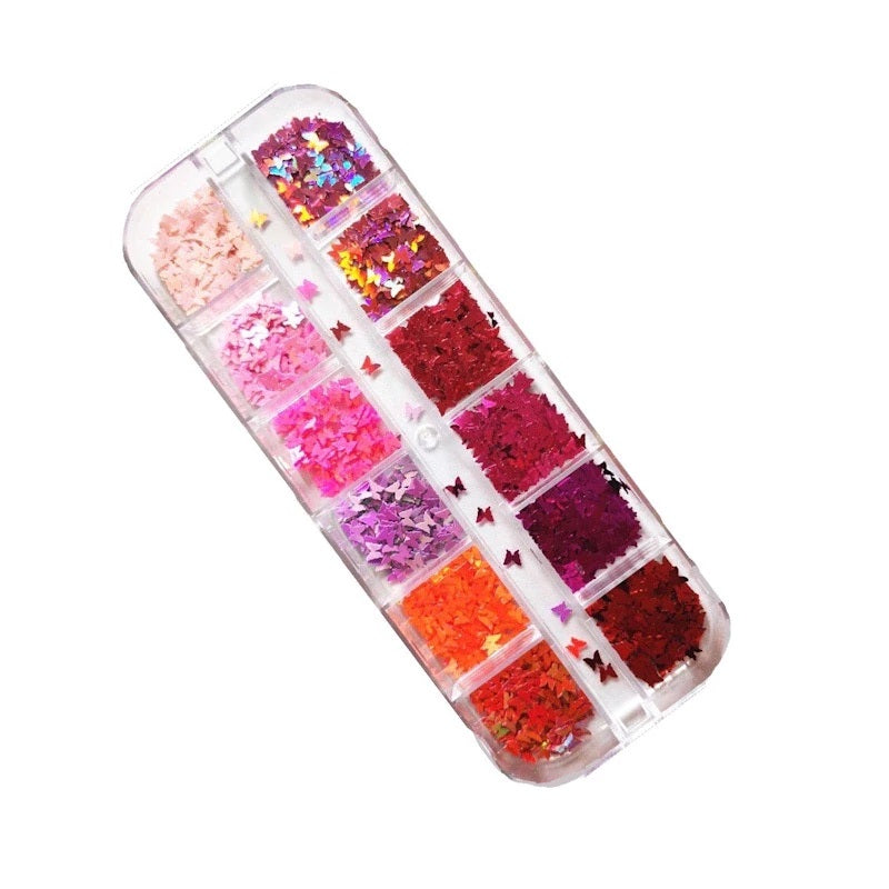 Warm Tone Butterfly Sequins - 12 Pack