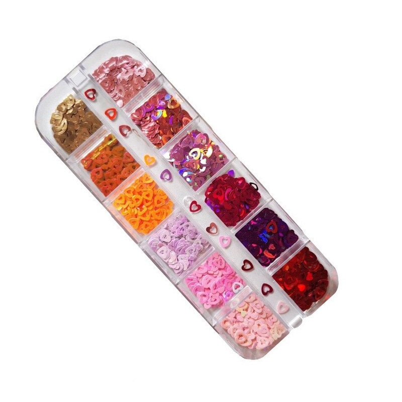 Heart Sequins - 12 Pack