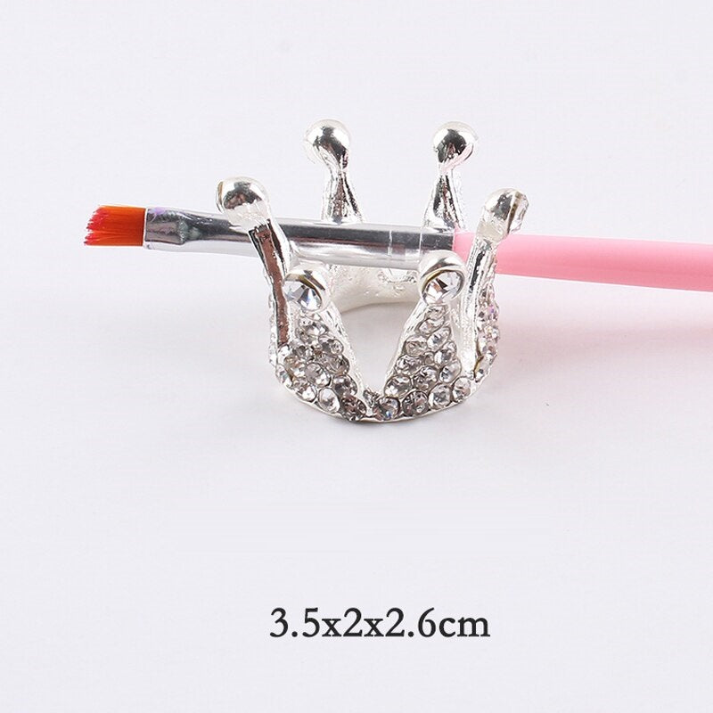 Crown Brush Holder