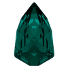 Swarovski® Pointed Back Trilliant Slim - Emerald