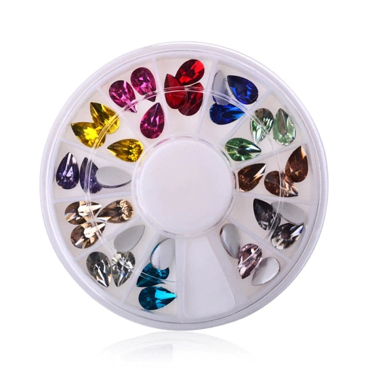 Pear Rhinestone Wheel
