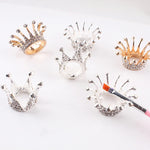Crown Brush Holder