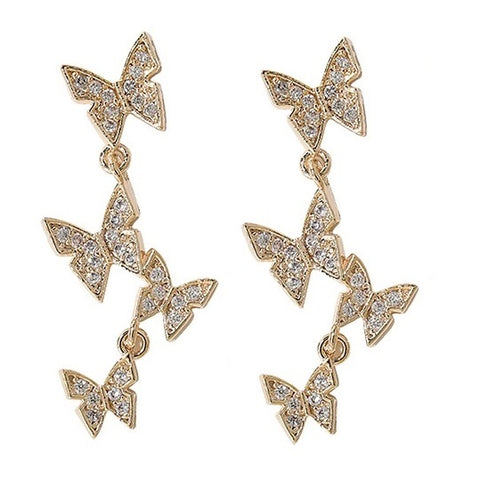 Gold butterfly charm sale