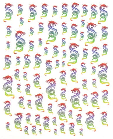 Dragon Snake Sticker Sheet - Multi