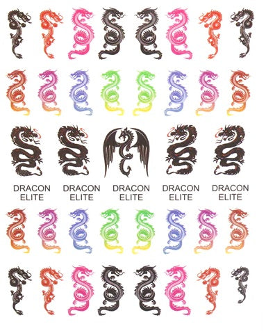 Dragon Snake Sticker Sheet - Multi
