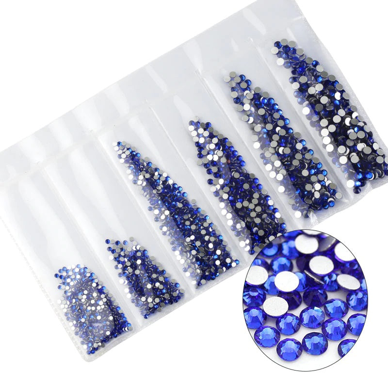 Multi Sized Rhinestone Pack - Cobalt Blue