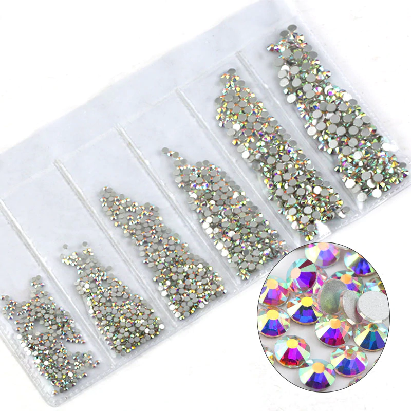 Multi Sized Rhinestone Pack - Crystal AB