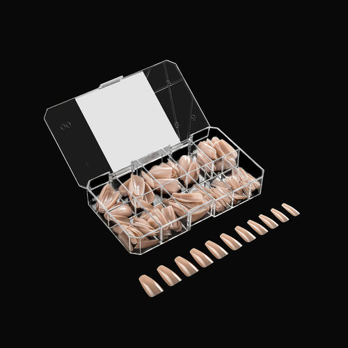 Gel-X™ Neutrals Alex Natural Coffin Medium Box of Tips