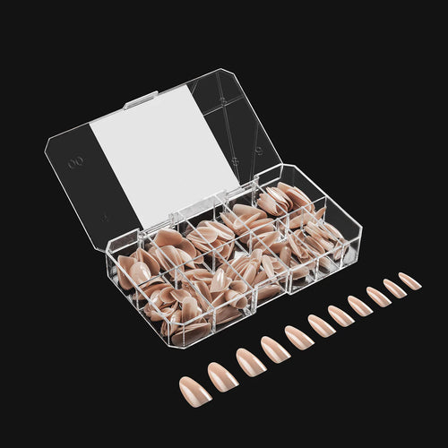 Gel-X™ Neutrals Alex Natural Round Medium Box of Tips