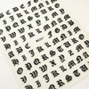 Old English Sticker Sheet - Various Colours