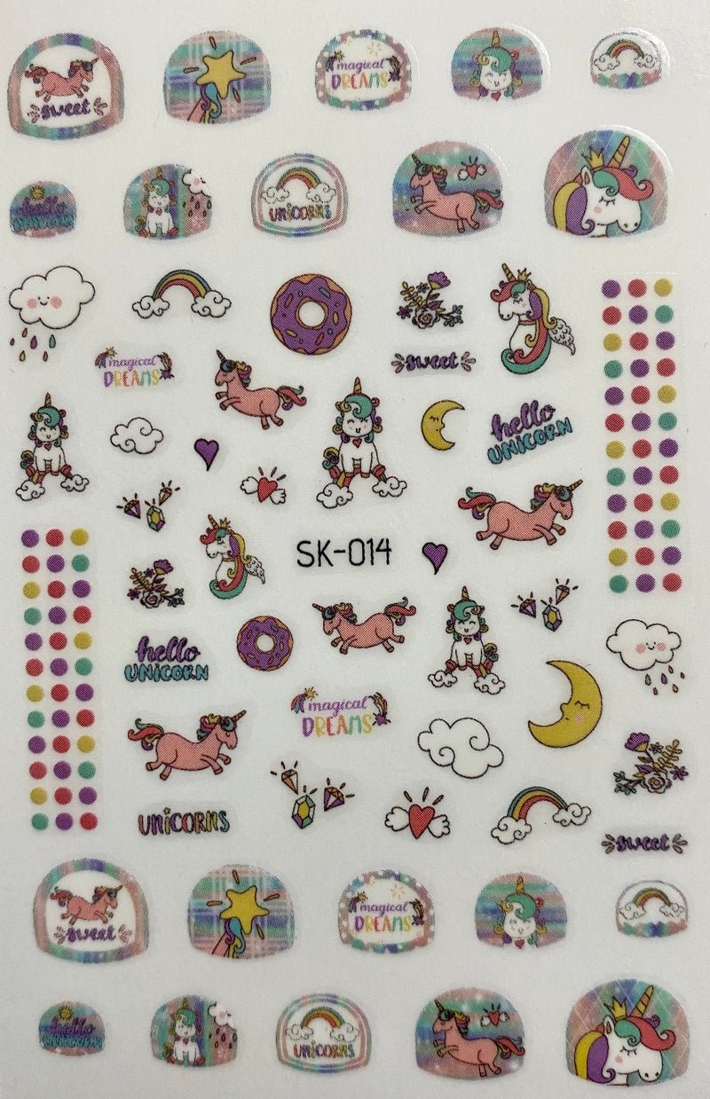 Hello Unicorn Sticker Sheet