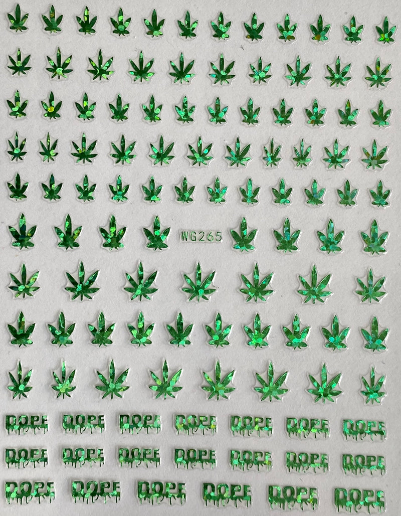 Weed Leaf Stickers